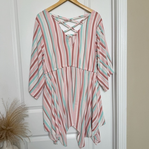 Torrid Babydoll Tunic Top Dolman Sleeve Women's Size 2 - Picture 8 of 14